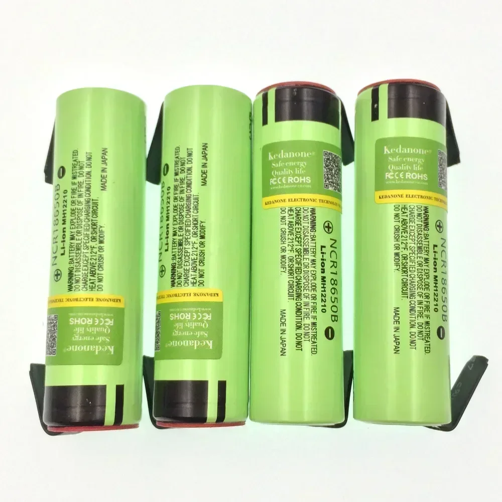 NEW original NCR18650B 3.7V 3400mAh 18650 rechargeable lithium battery is suitable for Panasonic flashlight + DIY nickel film