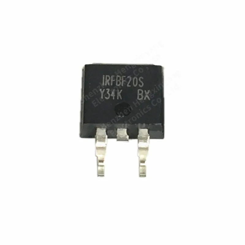 Tubo do efeito do campo do poder, pacote de IRFBF20STRLPBF, TO263, MOS, 900V, 1.7A, IRFBF20S, 5 PCes