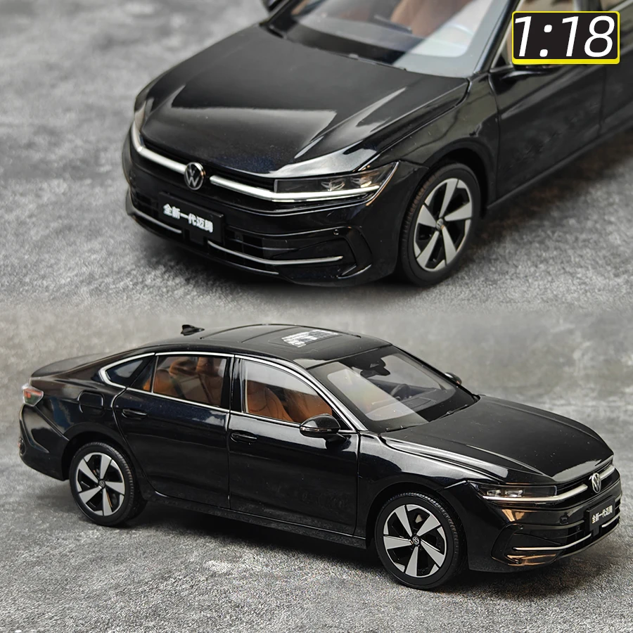 2024 Volkswagen Magotan B9 car model 1/18 scale New Metal Blue gray Black static display holiday gift collection