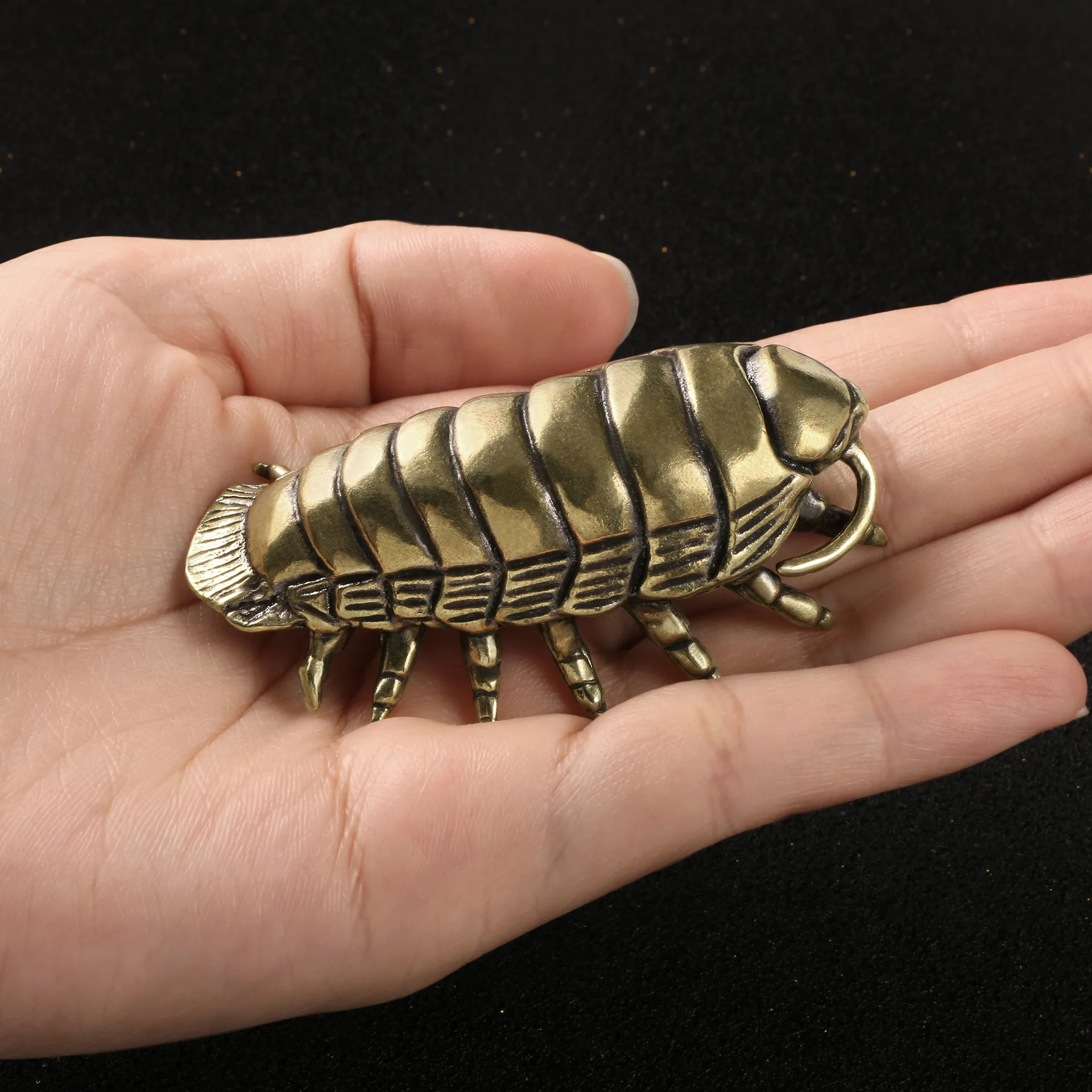 

Giant Isopod Brass Decorative Figurines Prehistoric Marine Life Metal Figurine High Quality Copper Ornaments Desktop Decoration