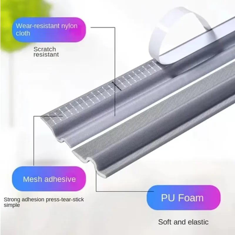 20M Soundproof Foam Window Weatherproof Sealing Strip Sliding Door Window Windproof Soundproof Door Bottom Sealing Gap Filler