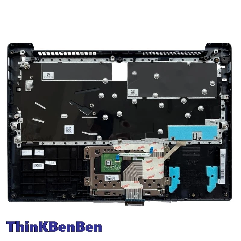 حافظة علوية غطاء قشرة مسند اليد ، لوحة مفاتيح زرقاء برتغالية PT ، Lenovo Ideapad S340 14 14il 14api 14IIL 14IML 5CB0S18475