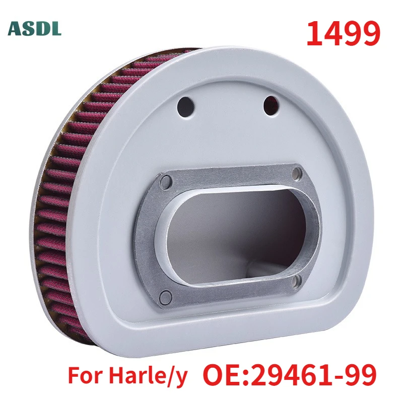 1499 Motorcycle Air Filter High-Flow Air Cleaner Intake for Harle/y Road King Electra Street Glide Heritage Softail Fat Boy CI