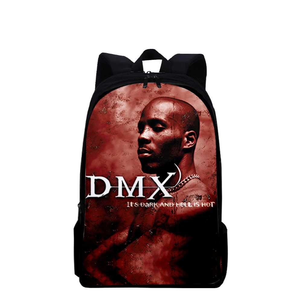 

Hip Hop Popular Earl Simmons DMX Notebook Backpacks pupil School Bags 3D Print Oxford Waterproof Boys/Girls Laptop Backpacks