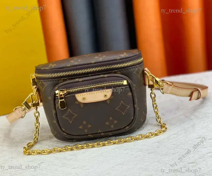 

2023 Top Mini Bumbag Designer lvslys Waist Bag Fanny pack Brown Flower Mens Bags Leather Crossbody Purses Messenger Men Leather