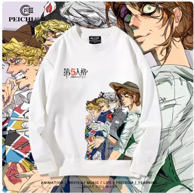 

Japanese Anime ‌Identity Ⅴ Emma Woods Round Neck Hoodie Cosplay Autumn Winter Men Women Coat Loose Jacket Tops Gifts PC