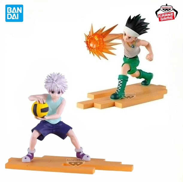 

Bandai Banpresto Hunter x Hunter HUNTER Gon Freecss Killua Zoldyck Hisoka Greed Island Prize PVC Figure Model Collectible Toy