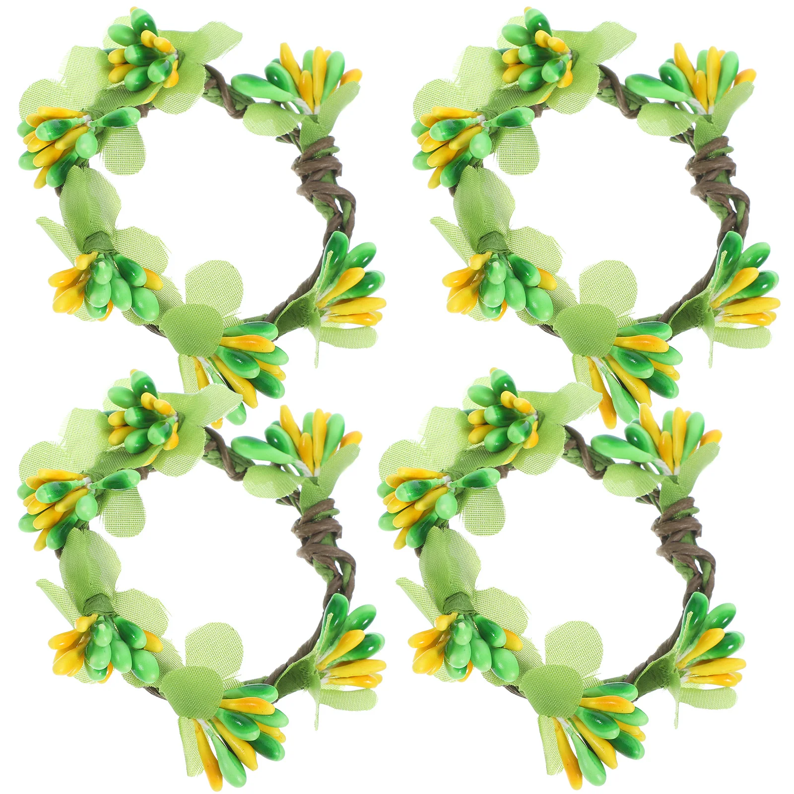 

4pcs Easter Buckles Cartoon Napkin Rings Creative Home Restaurant Napkin Holders Banquet Serviette Buckles Festival Themed