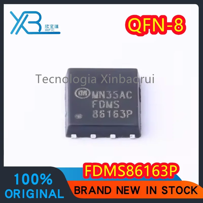 (5/20pieces) FDMS86163P 86163P QFN-8 P-channel MOS tube field effect tube IC 100% brand new original electronics