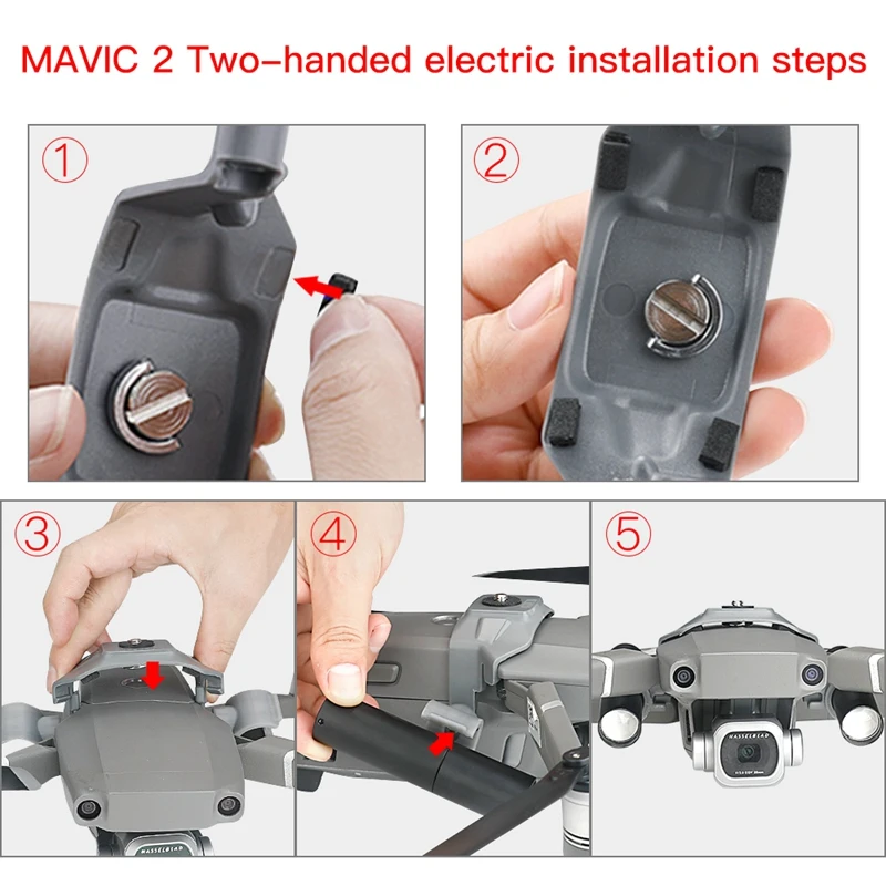 Drone Night Flight Lights Top Searchlight Extended Rechargeable Drone Accessories For DJI Mavic 2 Pro Zoom