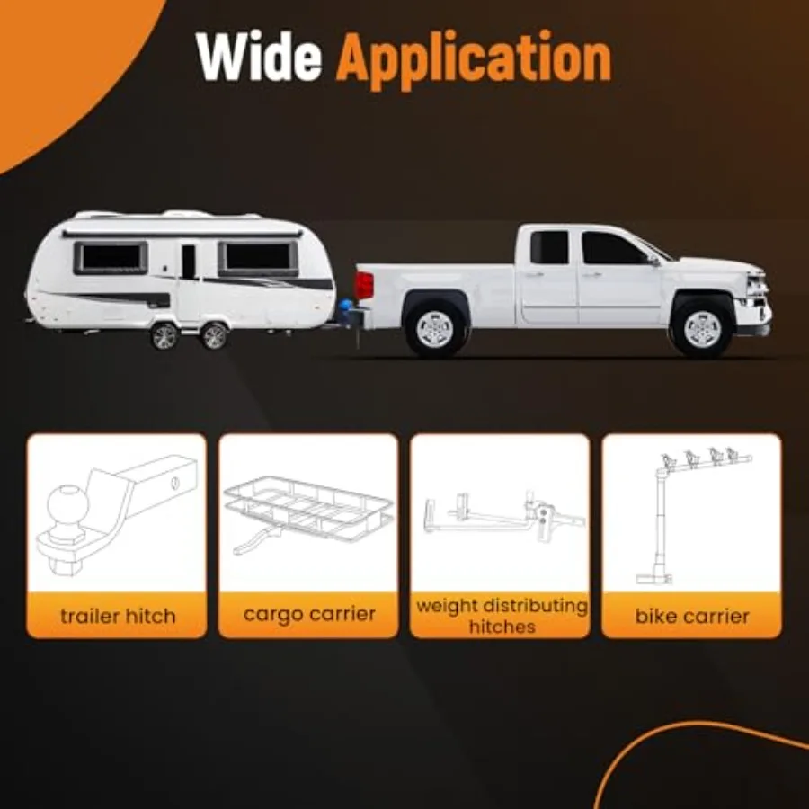 Attelage de remorque de classe 3, récepteur d'attelage de remorquage de 2 pouces pour Chevrolet Express 1500 2500 3500 19962014 GMC Savana 1500 2500 350