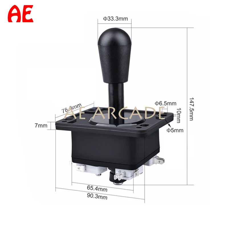 

SNK Neo Geo Pandora American Style Joystick Black 4/8 Way Stick Durable HAPP Style Joystick Spanish Arcade Cocktail Cabinet DIY