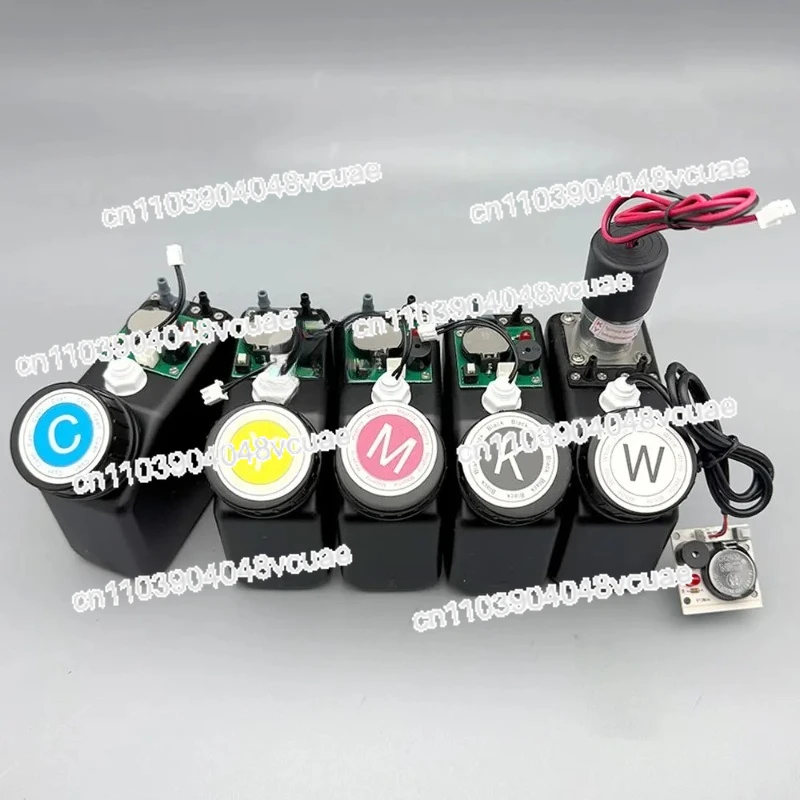 

250 мл DTF DTG УФ-картридж с чернилами, чернильный бак с датчиком жидкости, двигатель перемешивания, воздушный фильтр для УФ-принтера, белые чернила, дополнительный бак