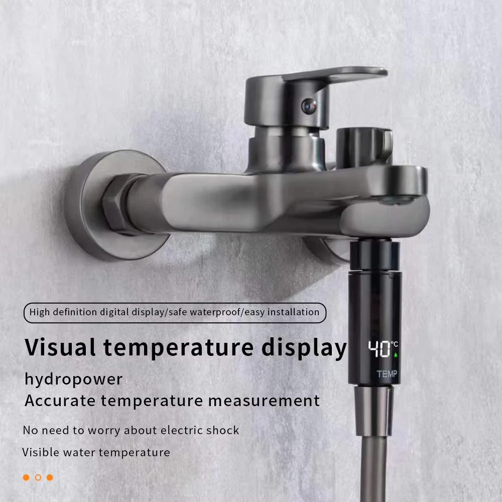 Waterproof Digital Shower Thermometer Intelligent Faucet Temperature Gauge for Babies with Clear Display Baby Bath Temperature M