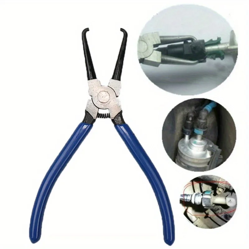 2pcs Joint Clamping Pliers Fuel Filters Hose Pipe Buckle Removal Caliper Carbon Steel Fits For Car Auto Vehicle Tools