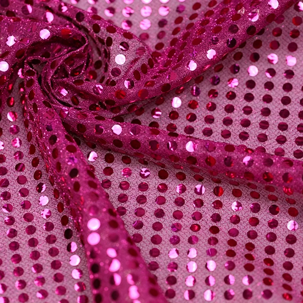 Fashion Shiny Sequins Sequin Fabric 100cm*110cm DIY Mesh Fabric Glitter Cloth Craft