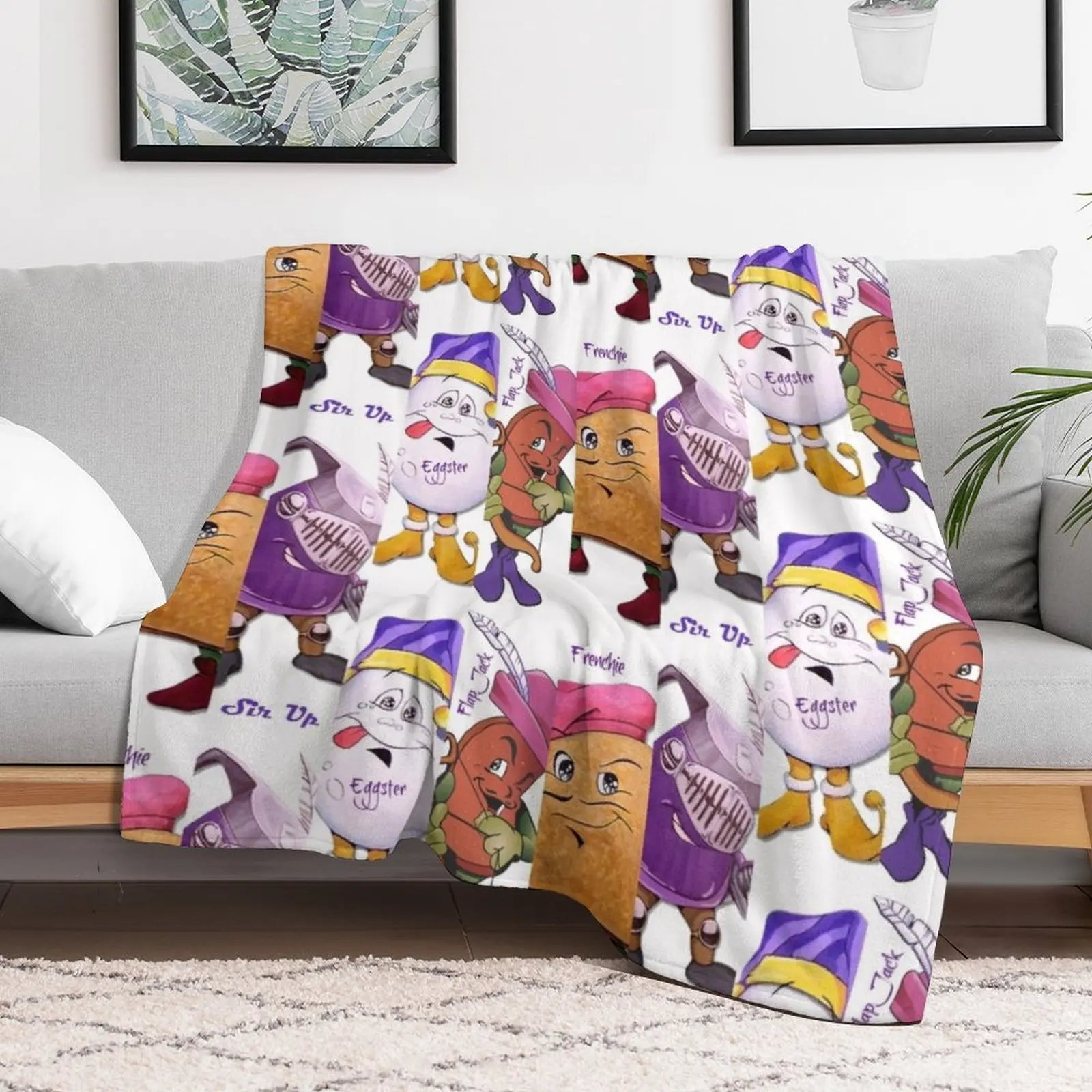 The Waffle Kingdom Gentleman Throw Blanket Furrys Stuffeds Extra Large Throw Luxury Brand Blankets