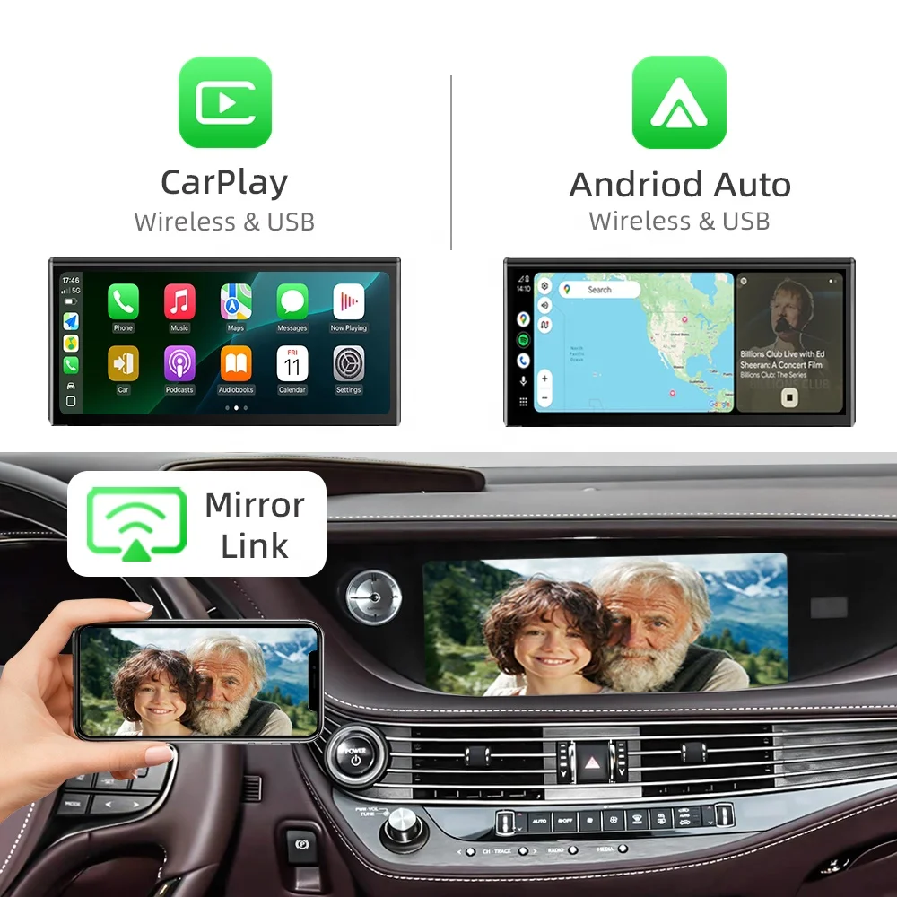 NewFor Lexus LS 2018-2020 Linux Interface Box Wireless CarPlay Android Auto CarPlay Module Decoder Car Radio Binarytek