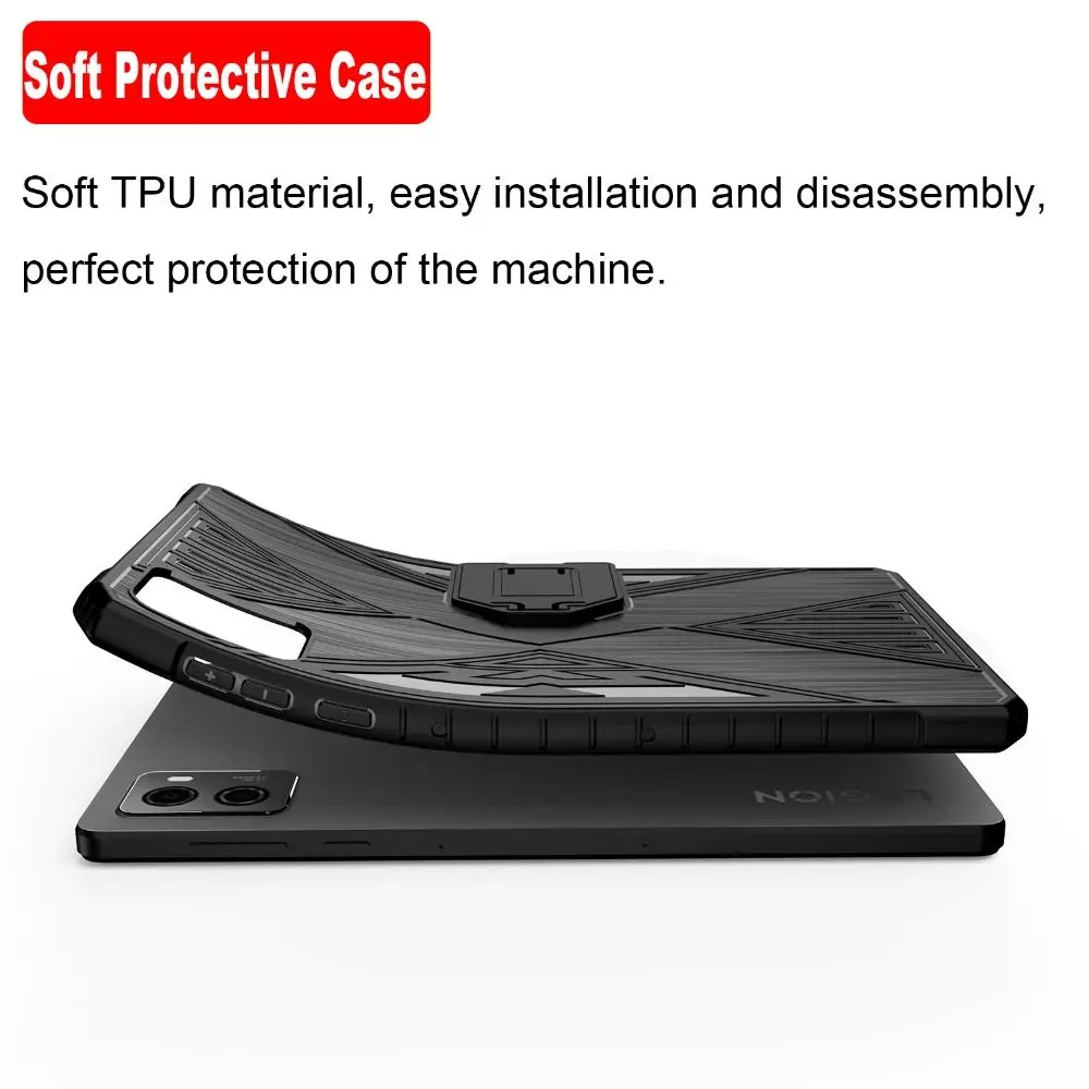Capa para tablet Kickstand Design, capa traseira macia à prova de choque, Game TPU Protective Shell para Lenovo Legion Y700 2nd Gen, 2024