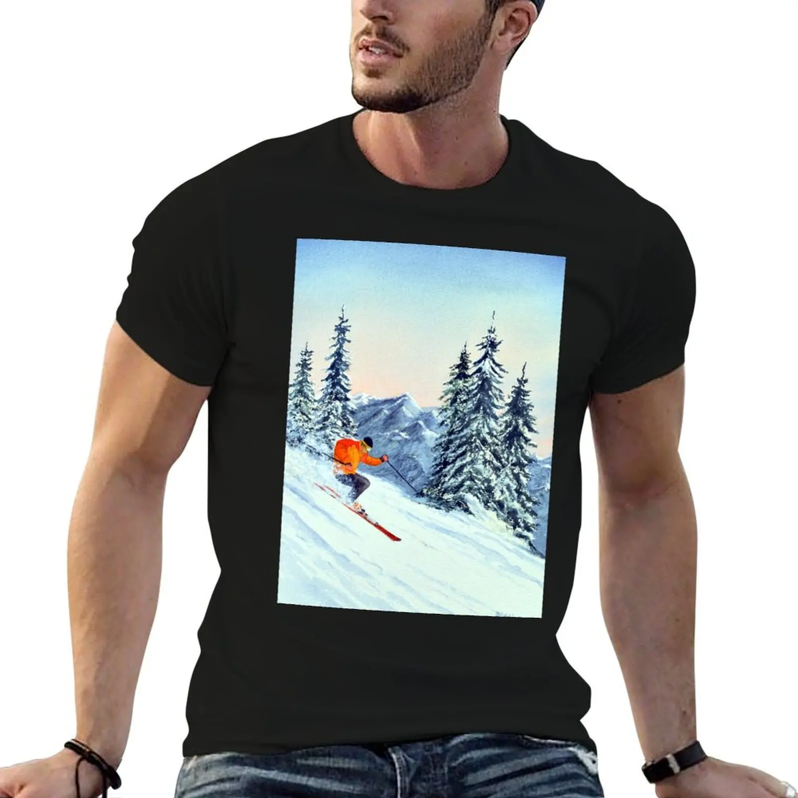 

Skiing - The Clear Leader T-Shirt t shirt man designer t shirt man plain T-Shirt