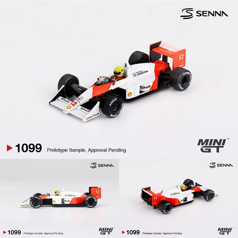 

Предпродажа MINIGT 1099 1:64 McLaren MP4/4 # 12 Айртон Сенна 1988, победитель японского Гран-при, литая под давлением модель автомобиля, коллекция игрушек