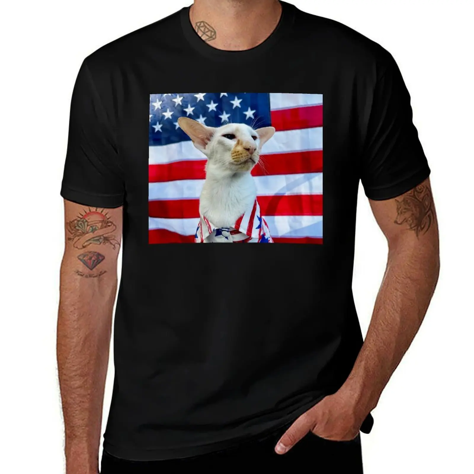 

American Winston T-Shirt street wear man clothes men t shirt