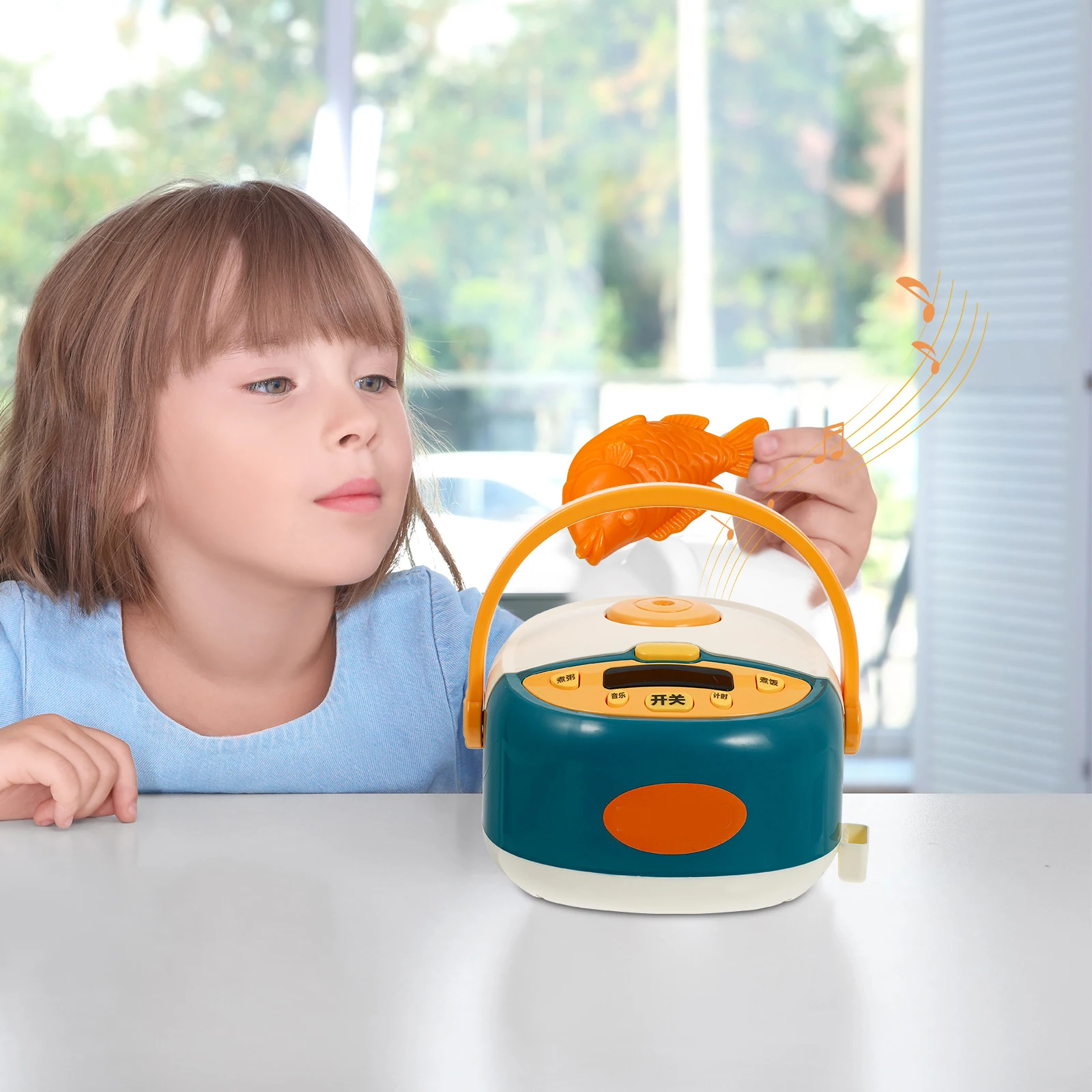 1 ensemble semblant jouer ensemble de cuisine Imitation cuiseur à riz enfants éducatif cuisine jouet simulé cuiseur électrique pour les tout-petits