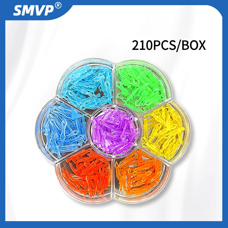 

Colored Plastic Dental Interproximal Wedges 210Pcs, Diamond-shaped Adaptive for Tooth Filling Composite Restoration