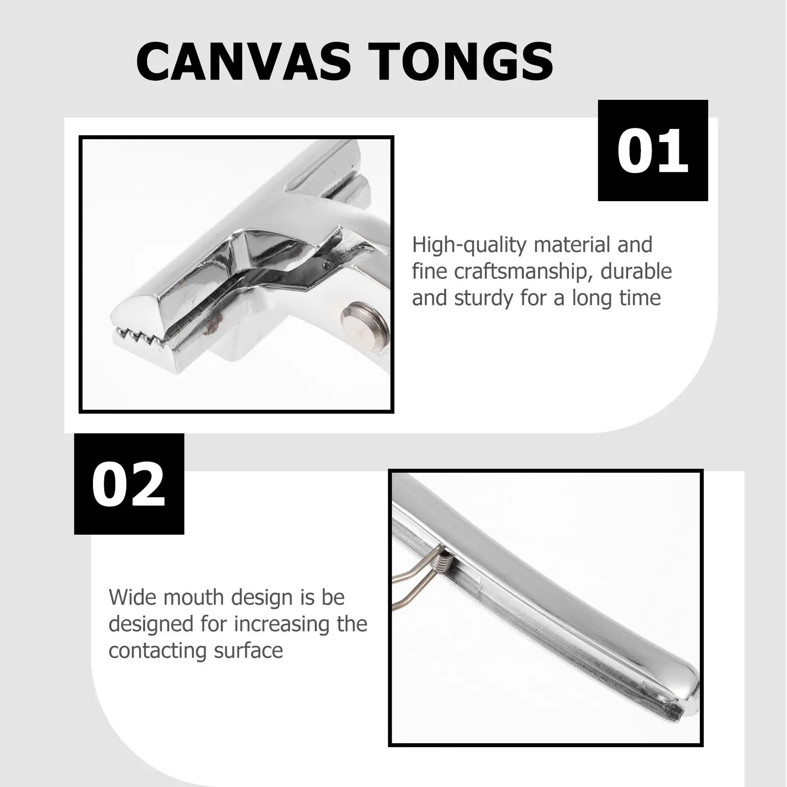 1Pcs Canvas Tension Plier Stretchy Painting Canvas Pliers with Ergonomic Handle High Quality Stainless Steel Wide Mouth Design