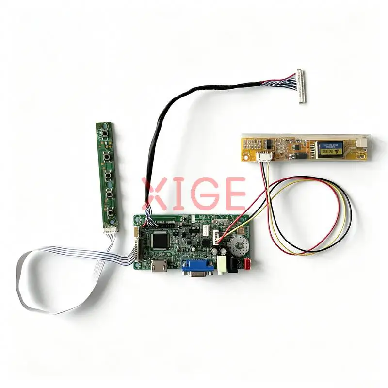 

Monitor Controller Drive Board Fit LQ154M1LW LP171WU3 LP154WU1 LP171WU1 1920x1200 LVDS 30-Pin 1920*1200 1-CCFL HDMI+VGA DIY Kit