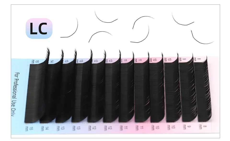 Lashrujade Mattschwarze weiche Nerz-Faux-Einzelwimpernverlängerung, russische Volumenwimpern, regelmäßige klassische Wimpernverlängerung – Detail 9