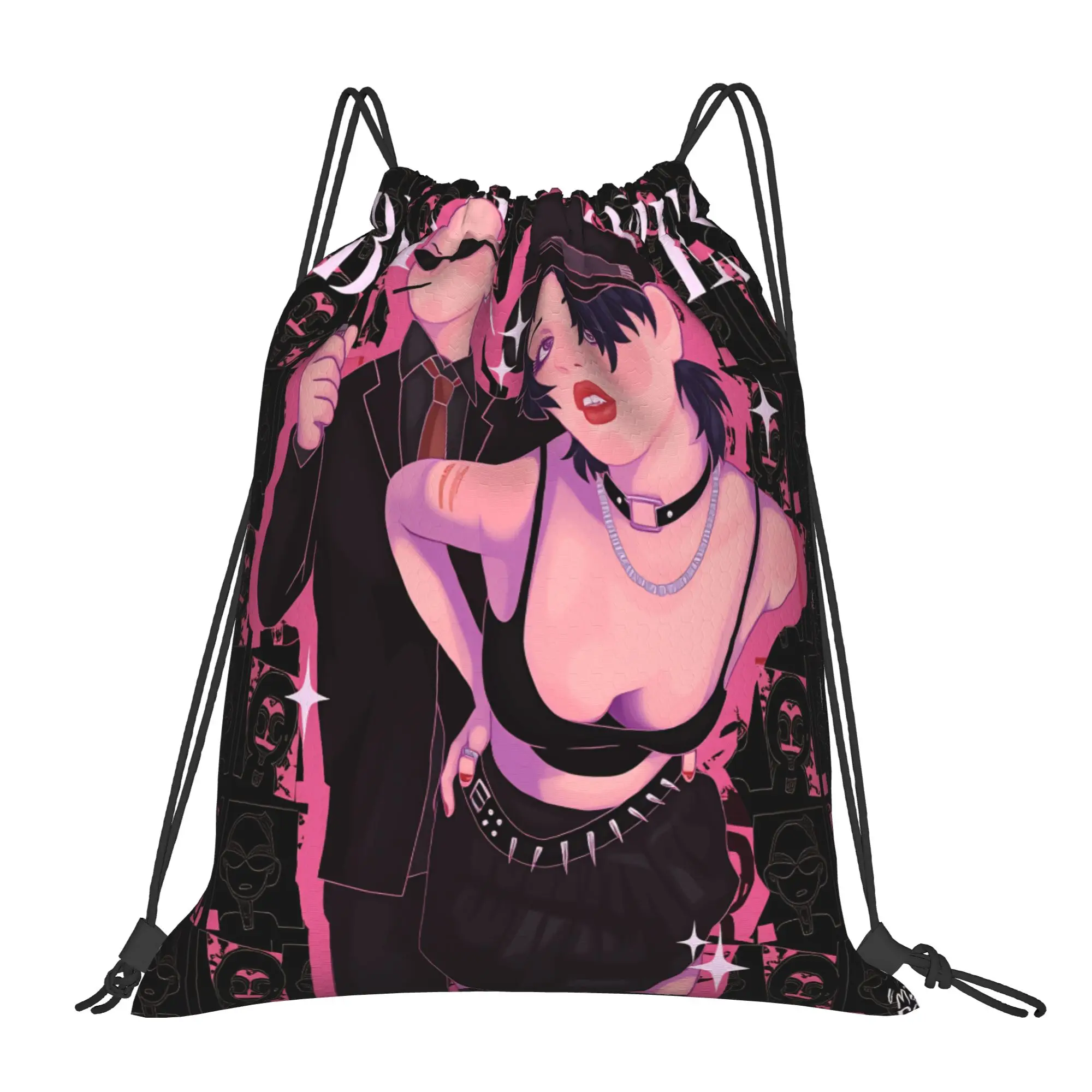 Nana Osaki Comics Drawstring Bag  Fashion Water Resistant Sackpack String Bags Men Football Gym Backpack