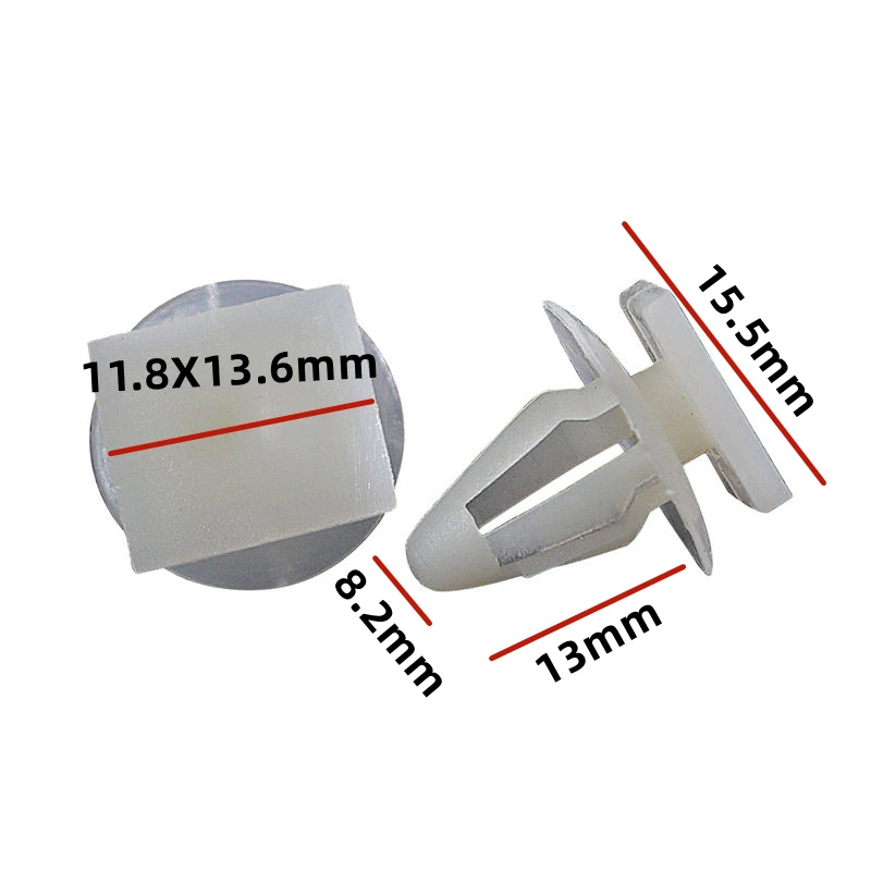 20Pcs For 8mm Hole Auto Door Trim Panel Retainer Clips Plastic Car Rivet Fastener Clip For Ford Mondeo Focus   D86