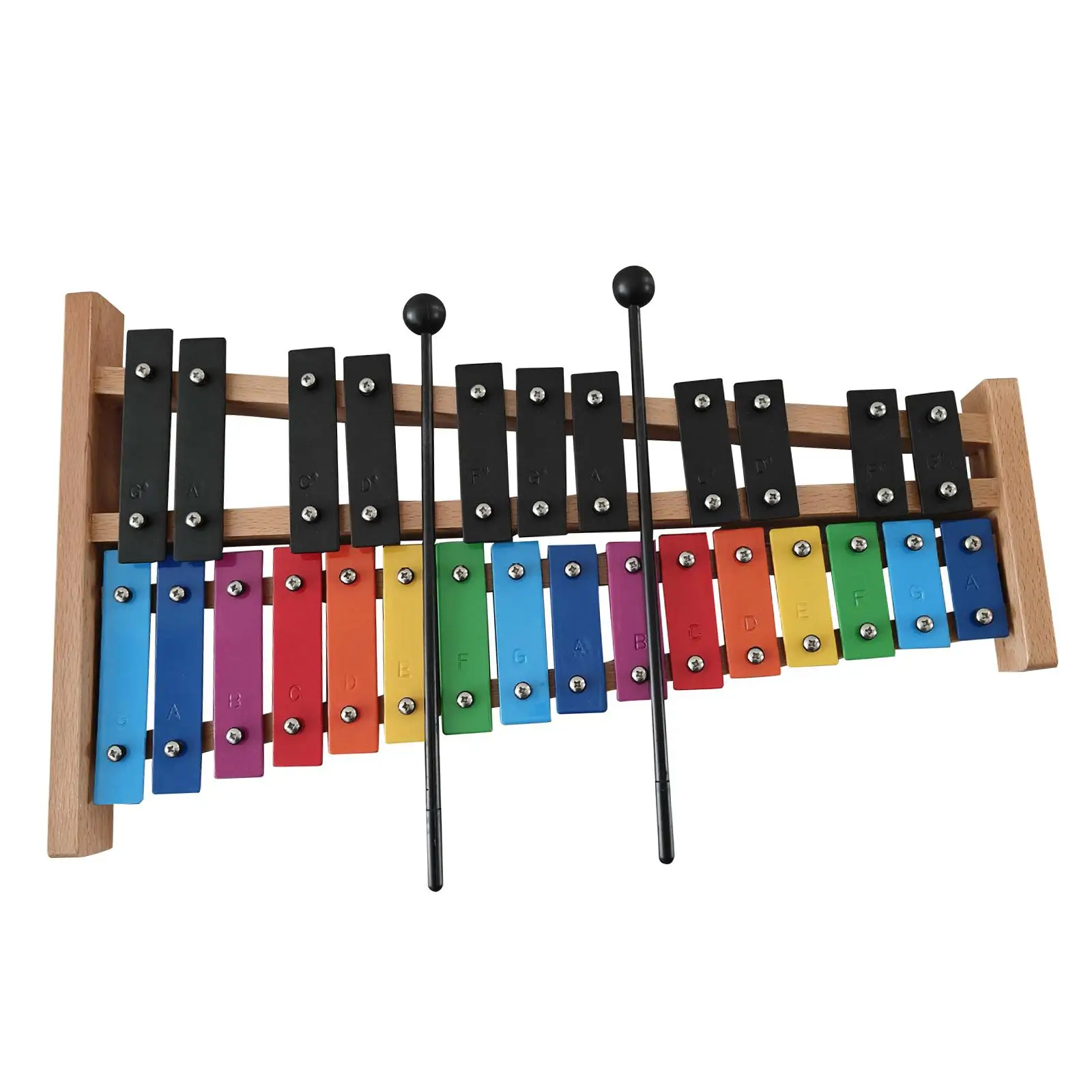 27 Note Xylophone Music Instrument Kids Education Music Toy Professional W/ 2 Mallets for Parties Travel Concert Gifts Kids