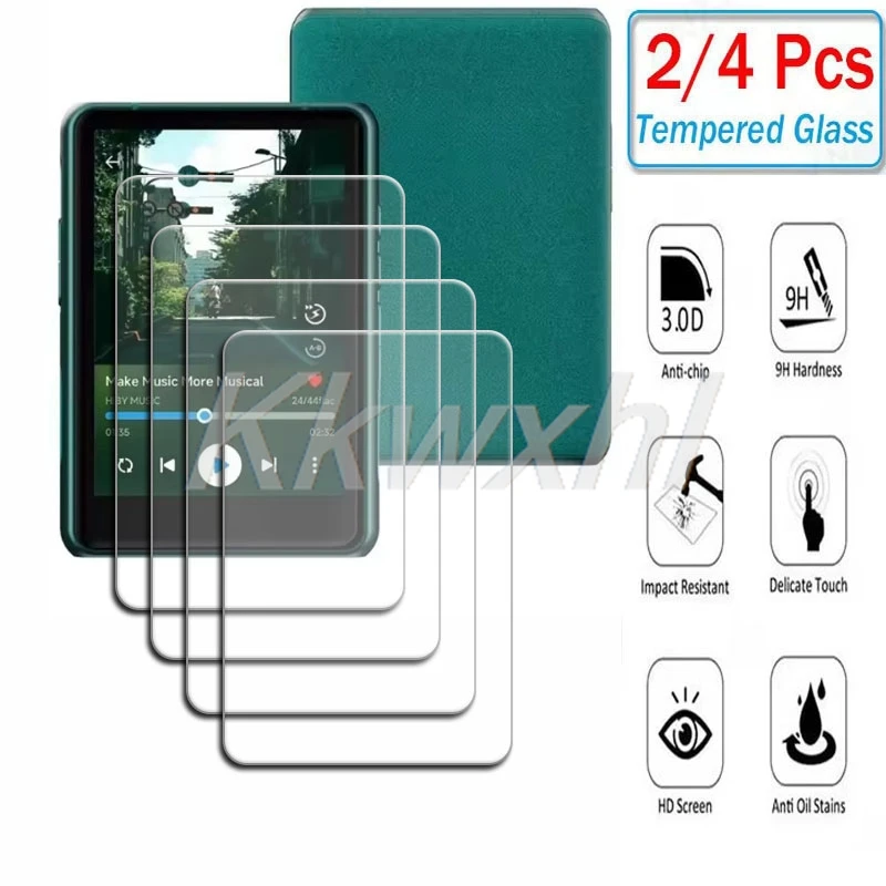 

2-4PCS 9H HD Tempered Glass For HiBy R3 Pro II / Gen2 HiByR3ProII HiByR3Pro Gen 2 R3ProII Screen Protector Cover Film