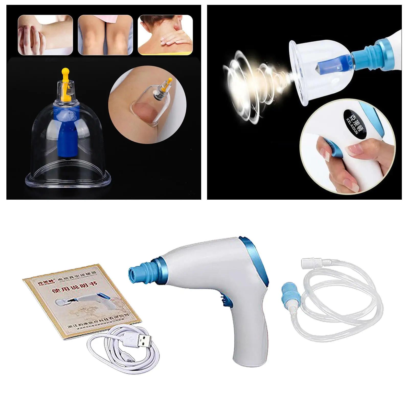 

Air Suction Wet/ Electric Cupping Kit Cupping for Neck Massage