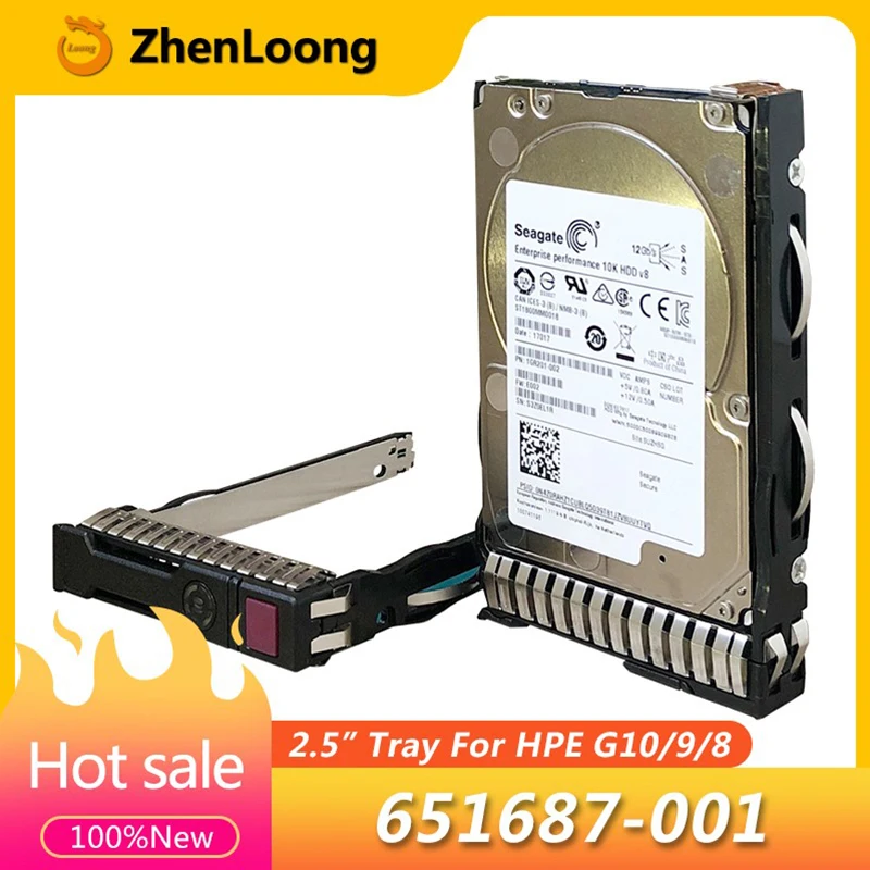 NEW 651687-001 for HP 2.5 Inch HDD Tray DL388 DL380 DL360 G10 G9 G8 Gen10 Gen9 Gen8 SAS SATA Hard Drive Caddy 651699-001