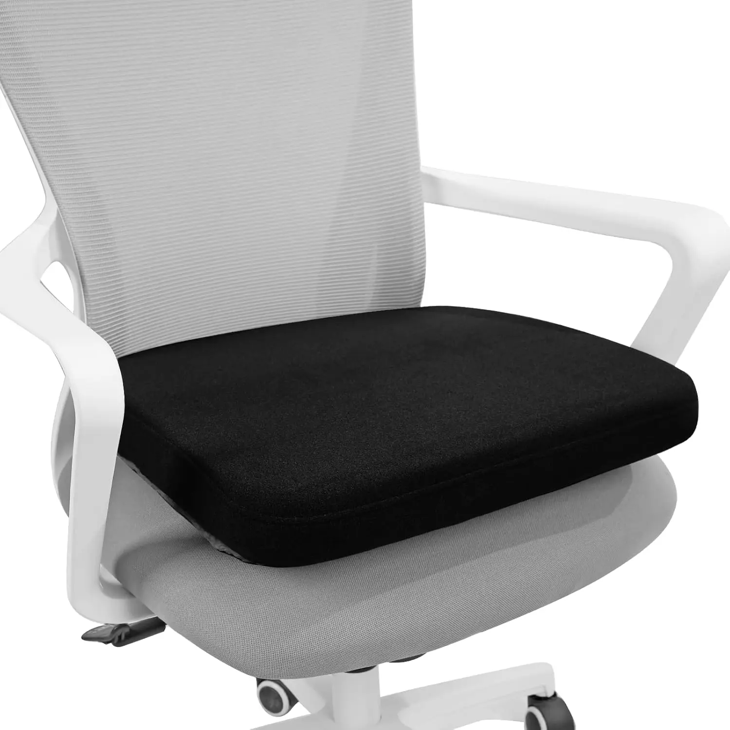 

Thickened/Leg Covering Office Chair Cushion With Blanket 2 In 1, 2"" Foam Seat Cushion With Soft Fleece Foldable Legwarmer For