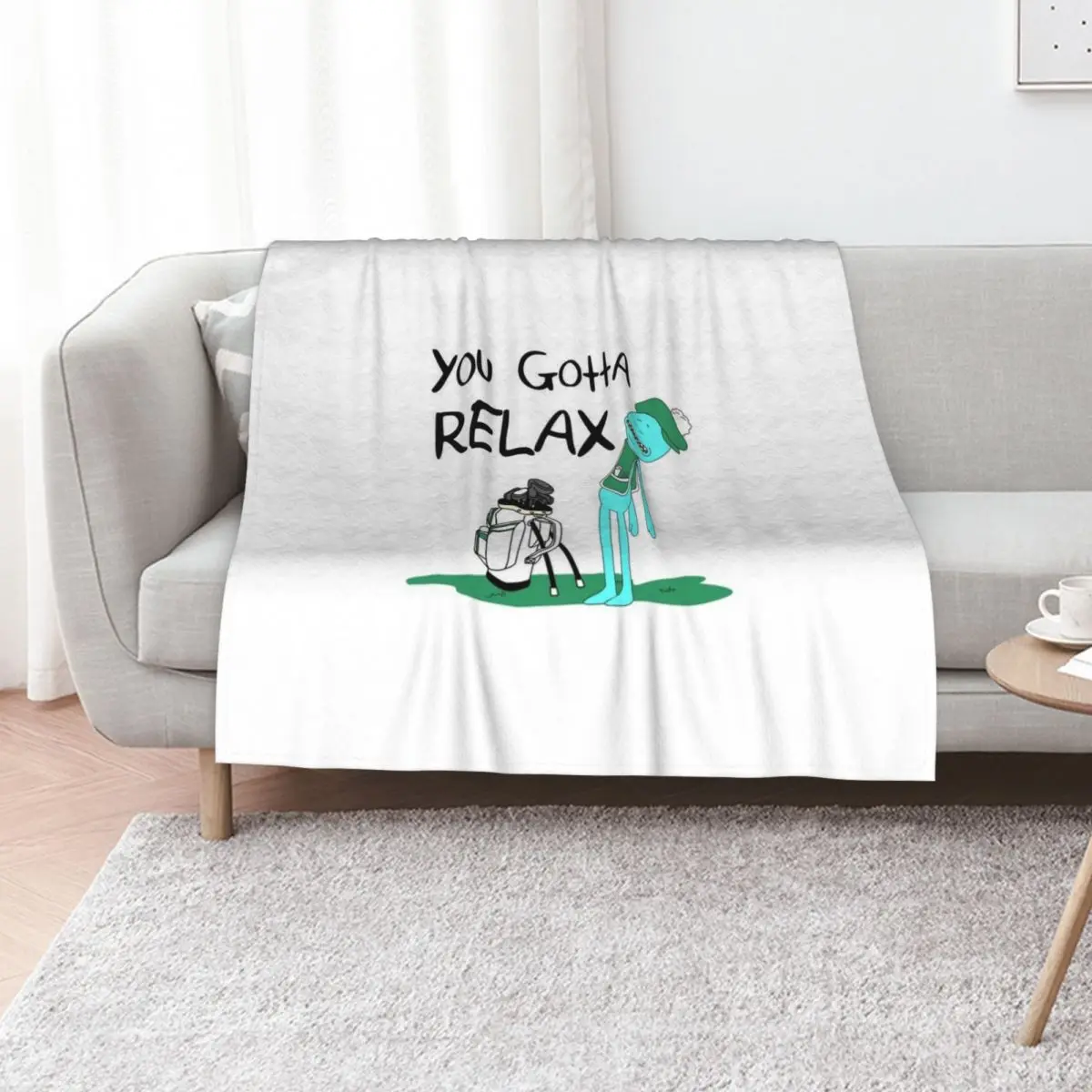 

Mr. Meeseeks Quote T-shirt - You Gotta Relax - White Throw Blanket Blankets For Sofas Luxury Designer Tourist manga Blankets