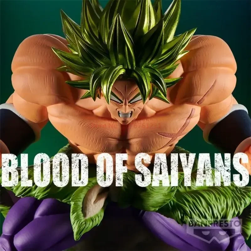 Em estoque genuíno bandai banpresto dragon ball z sangue de sayans specialxvii broly anime figura modelo pvc brinquedos coleção presente