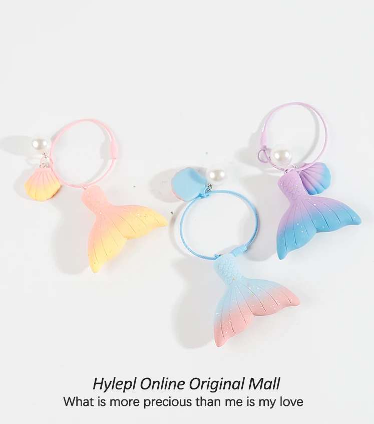 

Anime Love and Deepspace Rafayel Cosplay Gradient Ramp Mermaid Kaychain Charm Cartoon Keyring Pendant Key Ring Adorn Xmas Gift