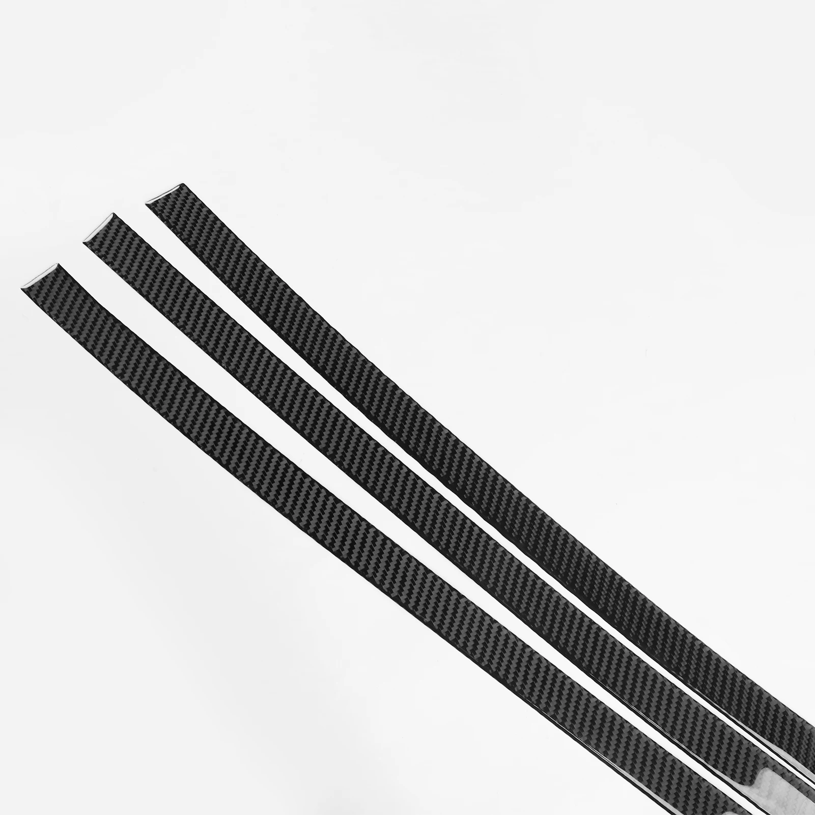 For BMW 7 Series G11 G12 2015-2022 Real Soft Carbon Fiber Car Interior Roof Ceiling Grab Handle Rail Trim Panel Cover Set 6Pcs
