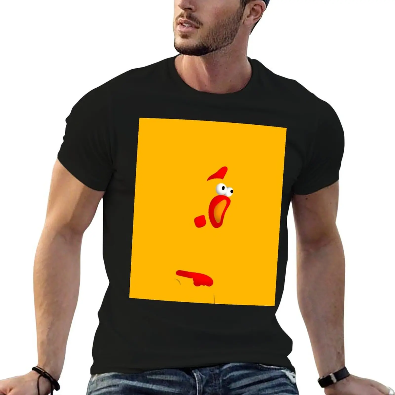 Rubber Chicken T-Shirt plus size clothes Man t-shirt oversized t shirts for men