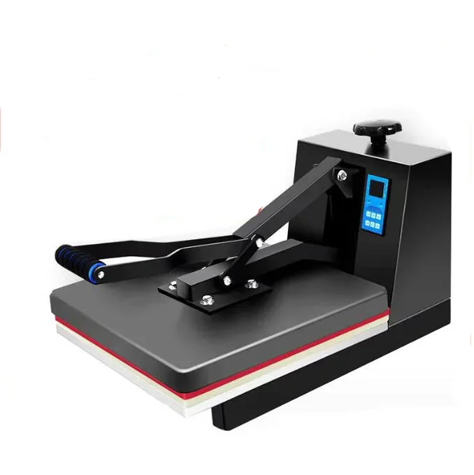 High Pressure Flatbed Number Printing Machine T-shirt Stamping Heat Transfer 38*38 Hot Drilling Direct Press  Machine