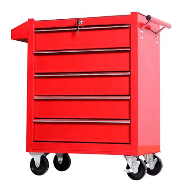 Work shop tool trolleys heavy duty tool cabinets with drawers