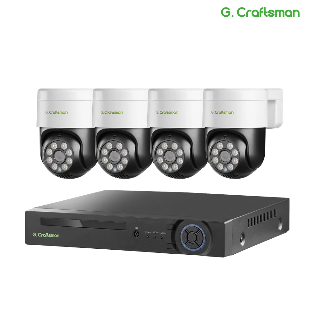 XMeye 8MP POE KIT PT Humanoid Tracking Onvif CCTV Video Surveillance Intelligent Alarm G.Craftsman