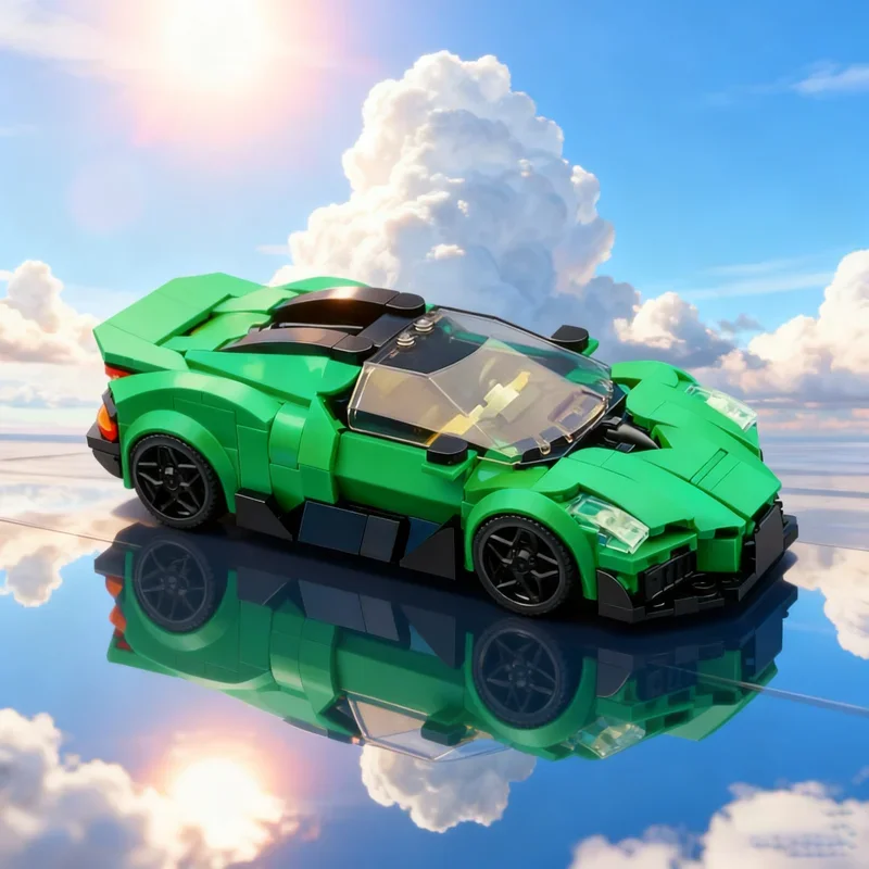 

375pcs MOC Bugatti Brouillard City Champions Super Car Model Building Blocks Architecture Festival Gift Creative Toys Education