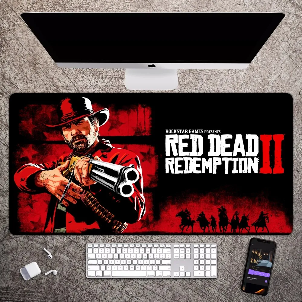 Коврик для мыши Red Dead выкуп 2, большой игровой компьютерный геймерский коврик для клавиатуры и мыши