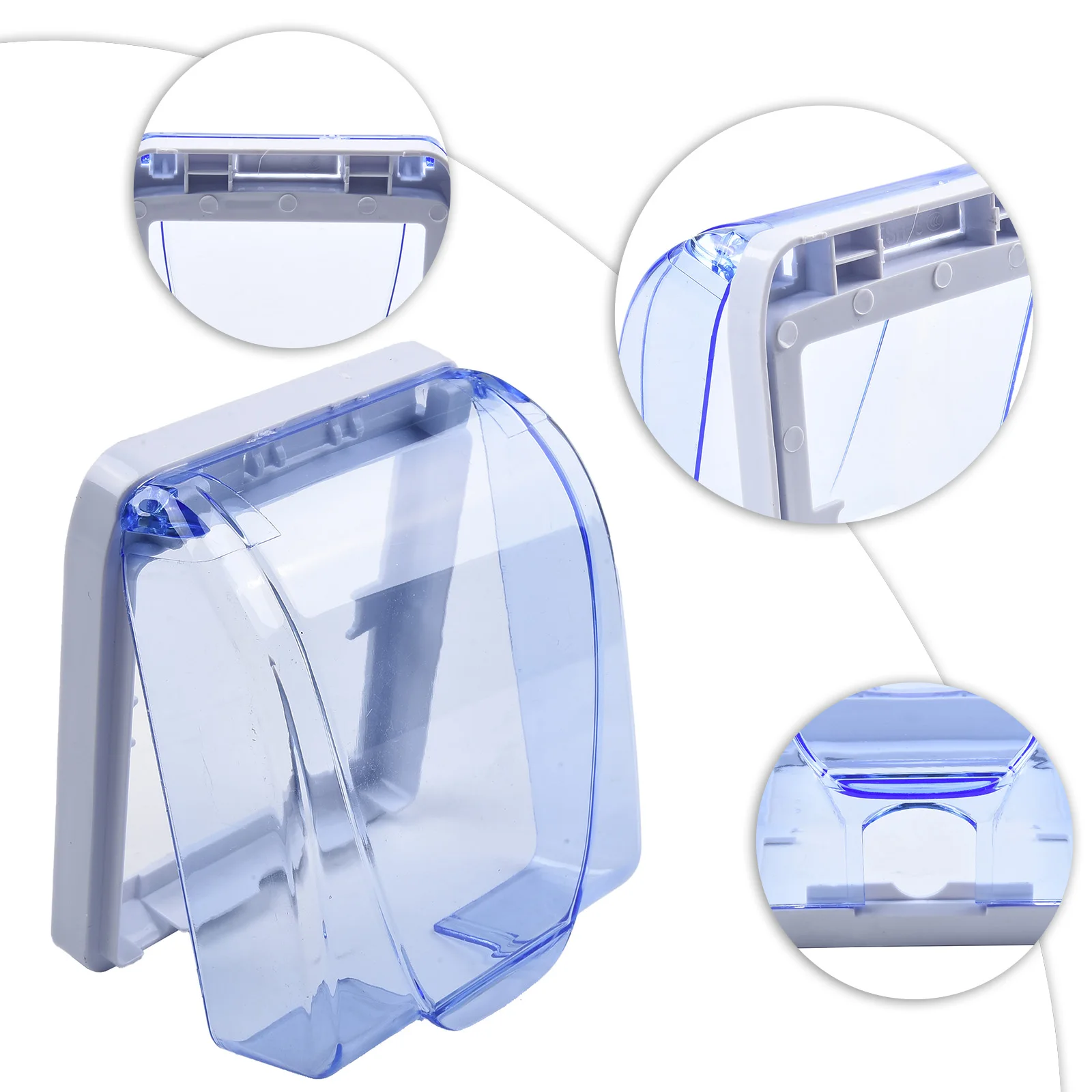 86 Type Switch Cover Flip Cap Outlet Cover Indoor Use Convenient Flip Cap Easy Installation Indoor Applications