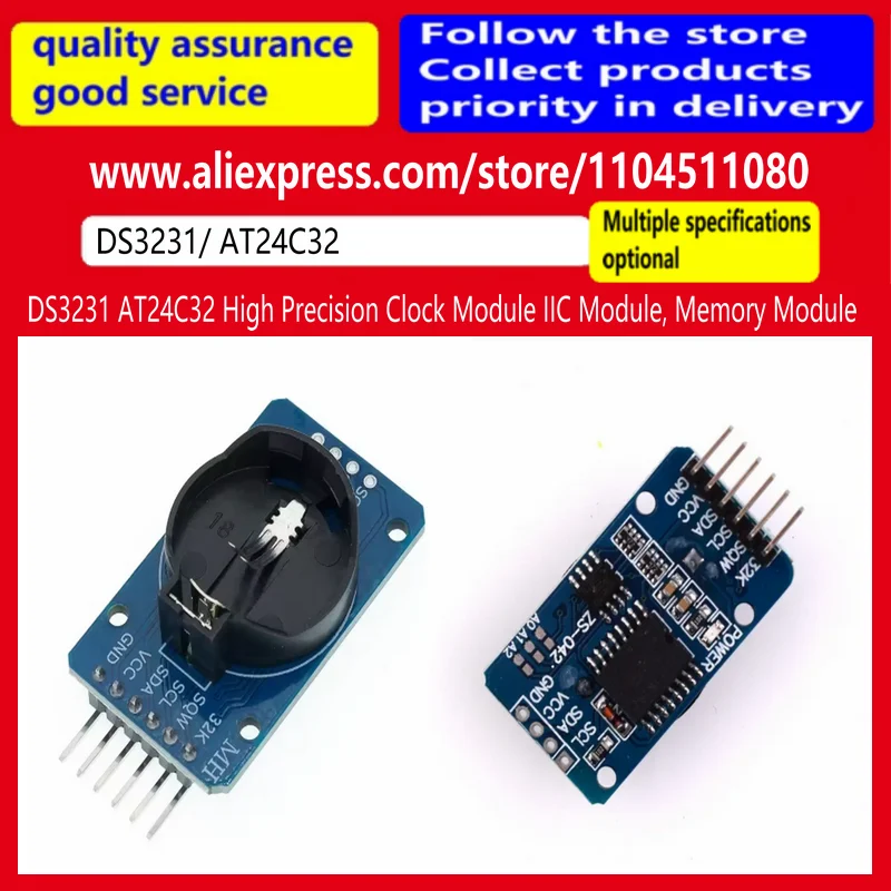 

DS3231 AT24C32 High Precision Clock Module IIC Module, Memory Module